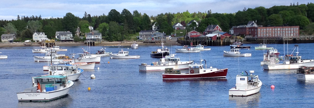 boats in Bass Harbor Maine